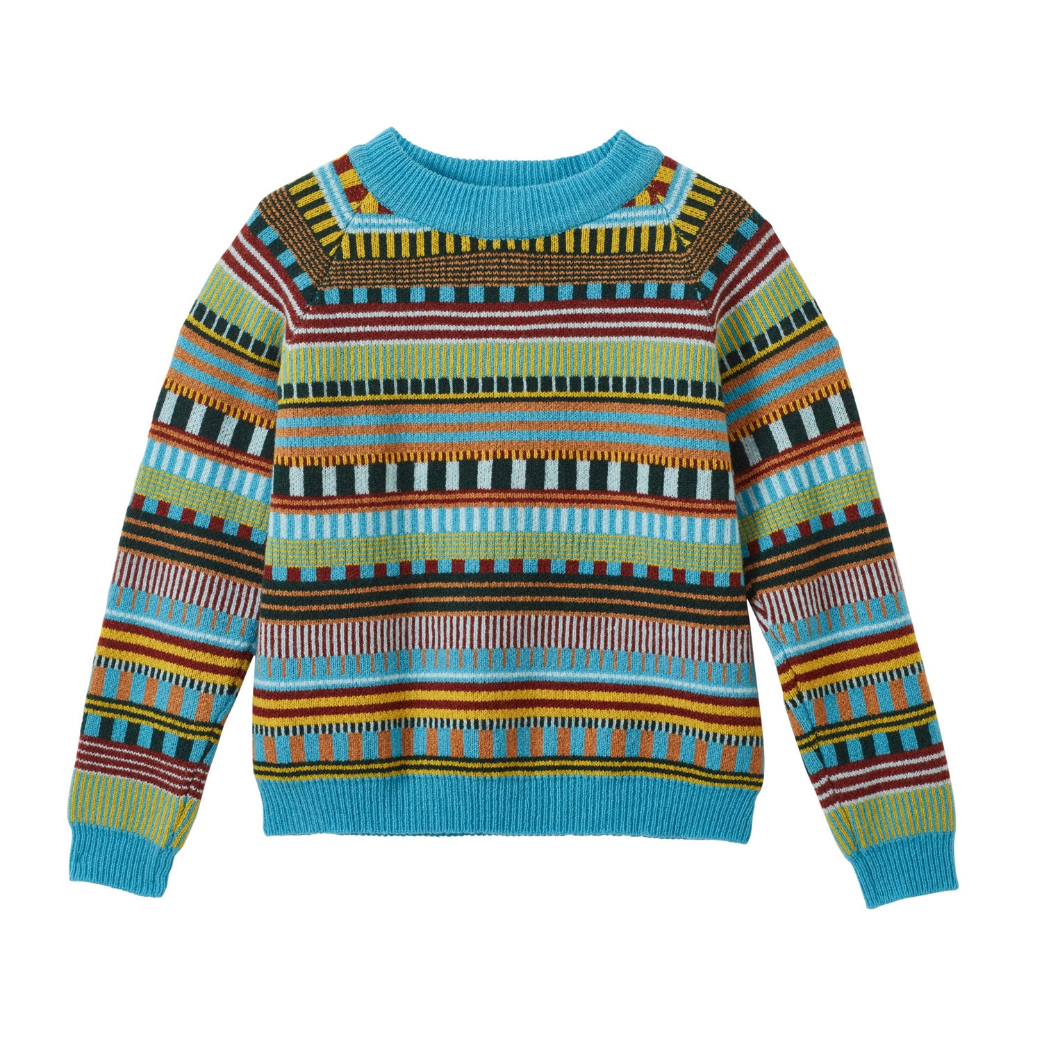 Static Stripe Jumper |Turquoise SMALL – Donna Wilson