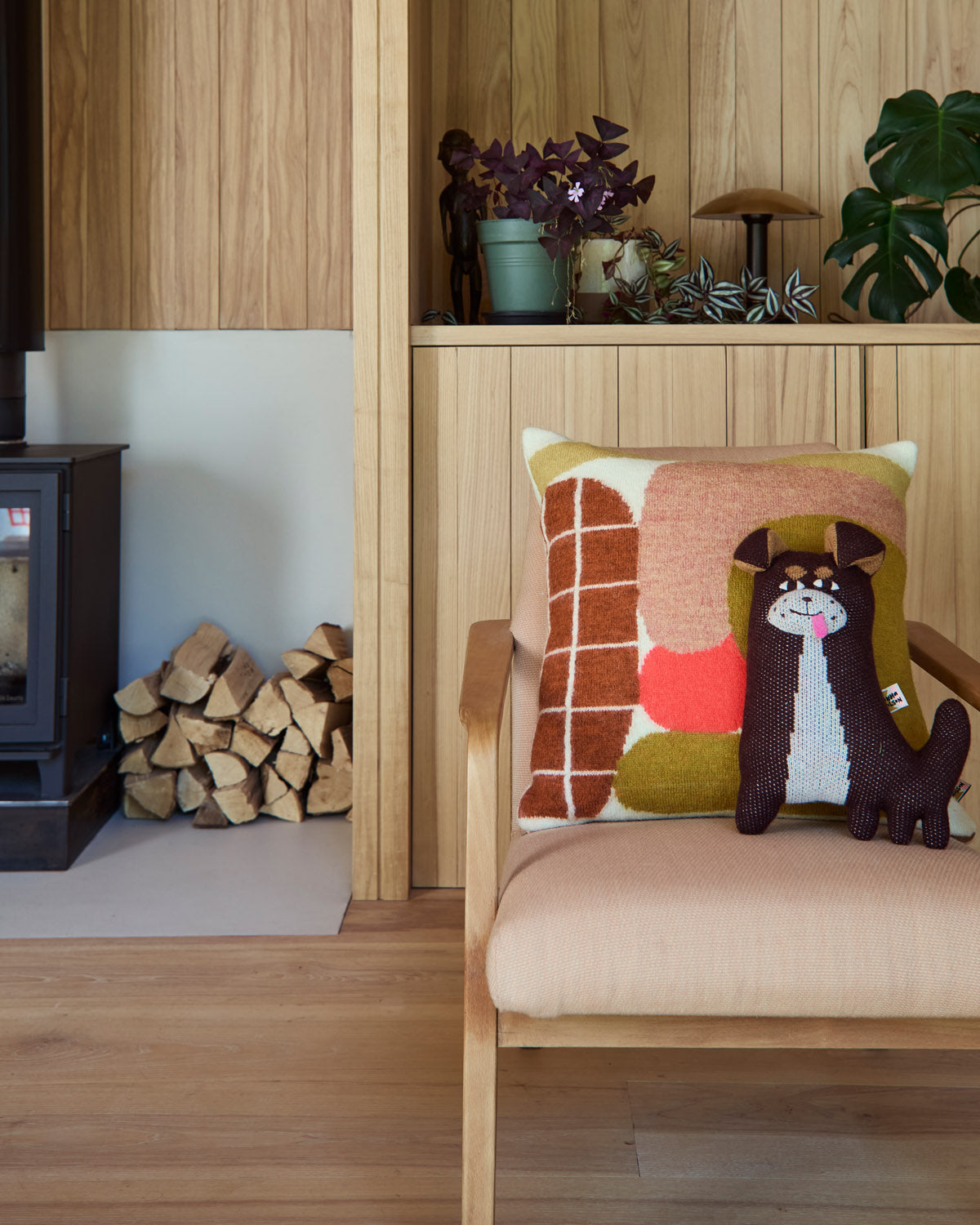 Donna Wilson Lambswool Huddle Cushion and Chip Chihuahua