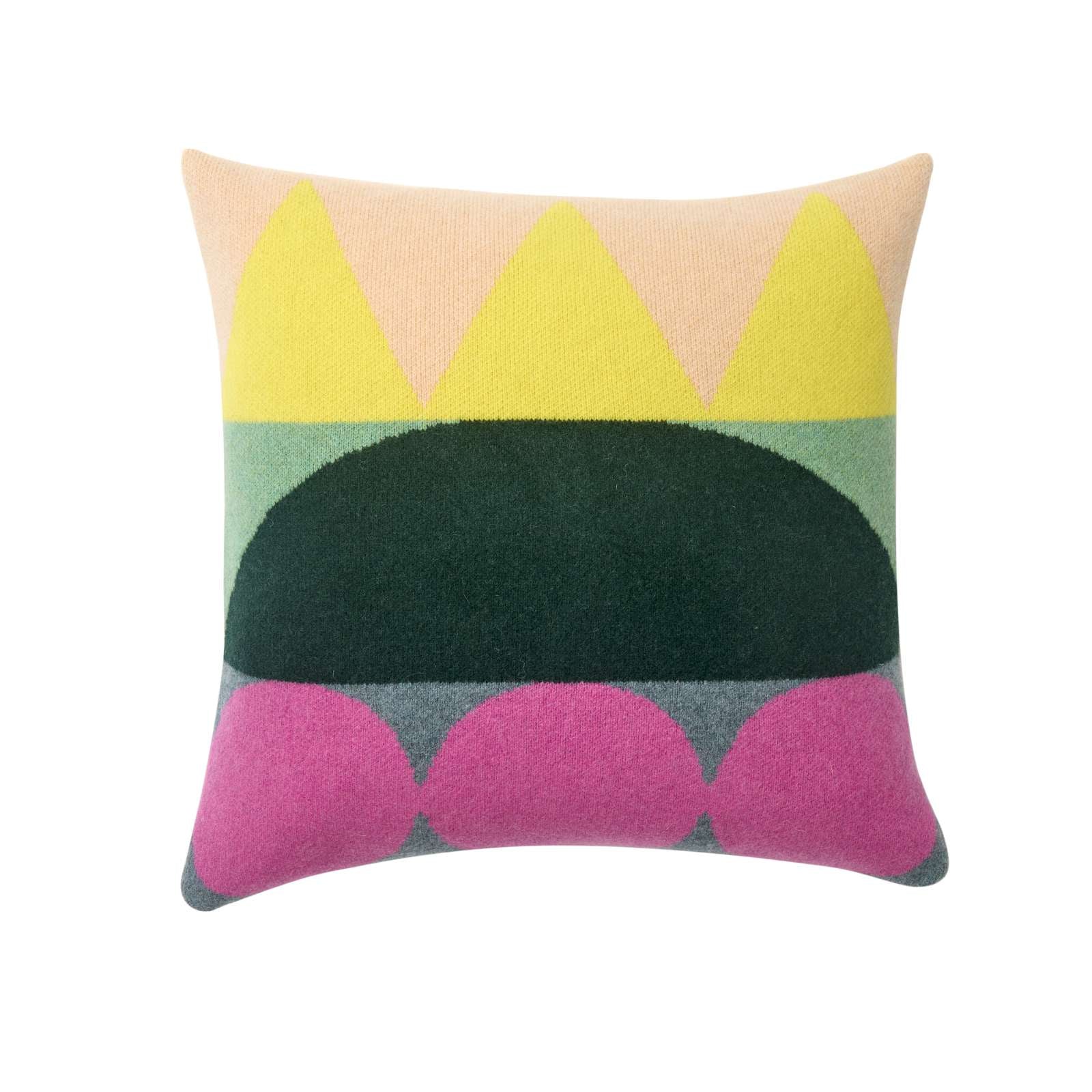 Totem Large Square Cushion - Green