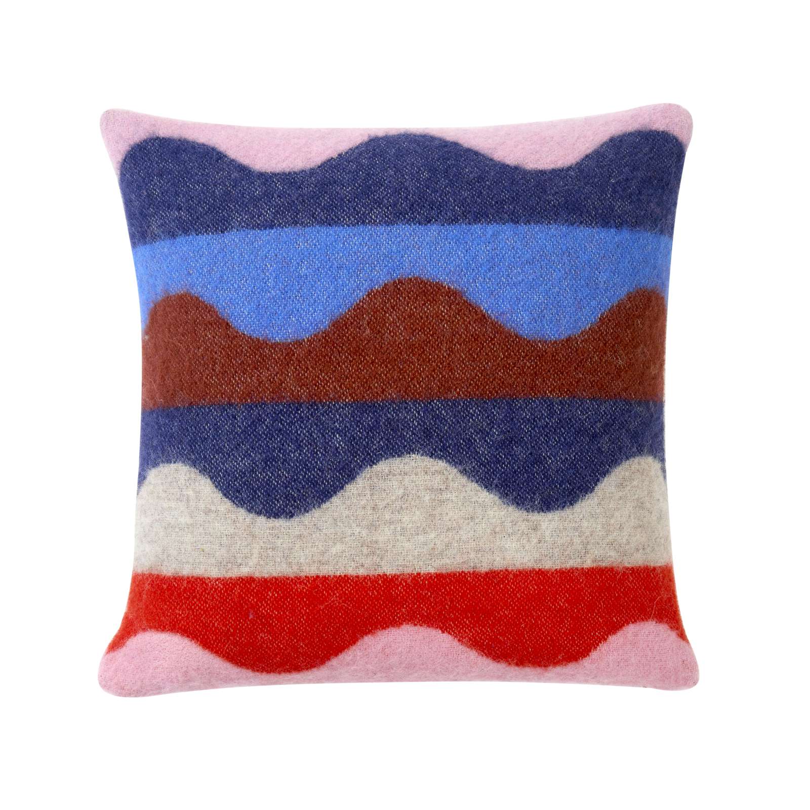 Wiggle Square Cushion - Red