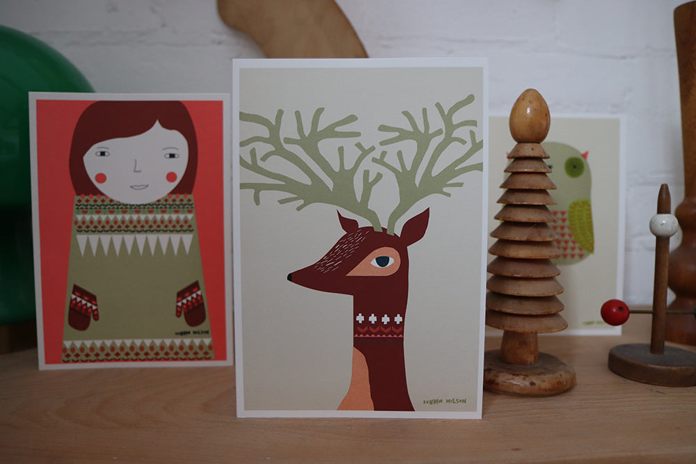 Litho Printed Christmas Cards - Pack of 8