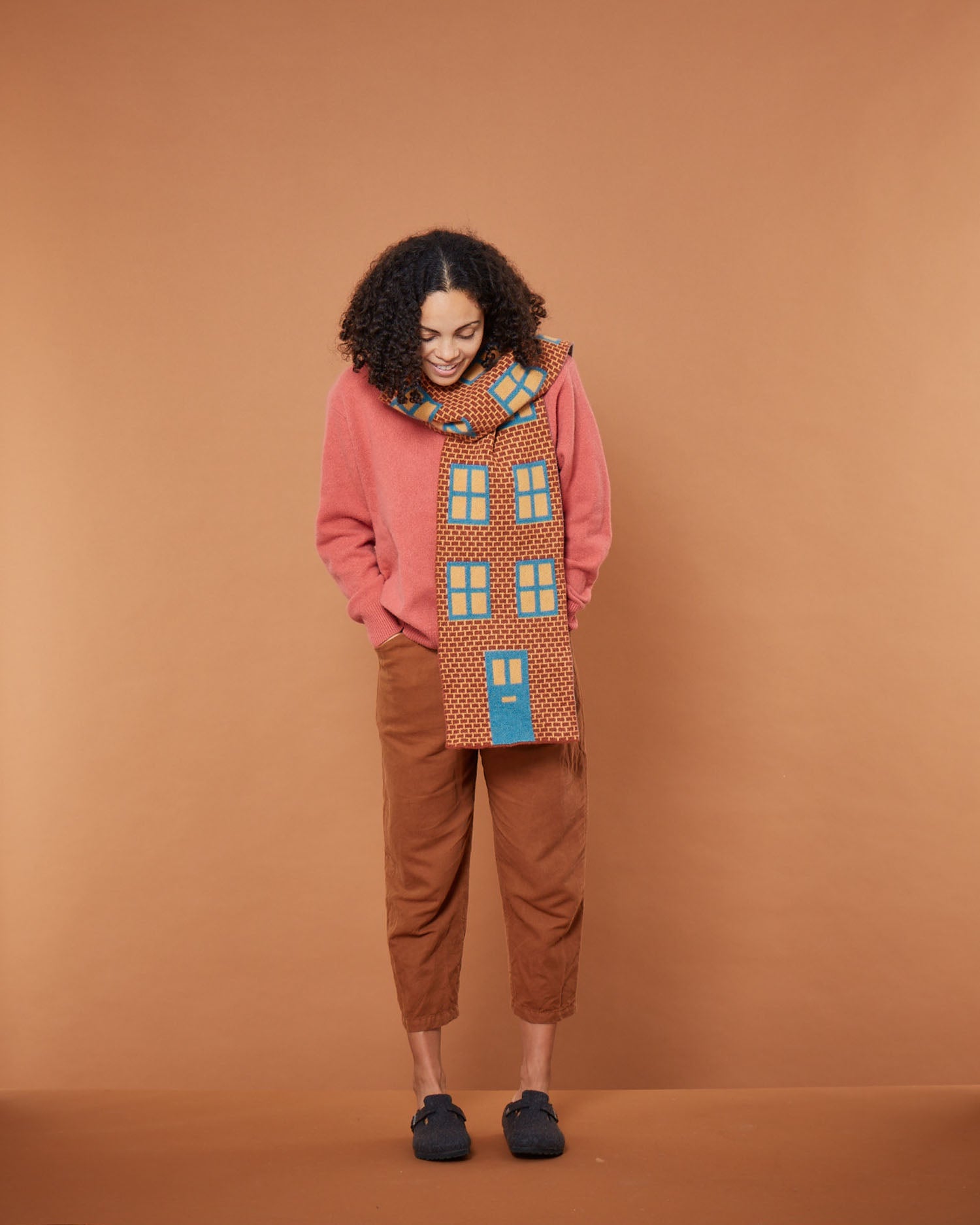 Ember Lambswool House Shaped Scarf