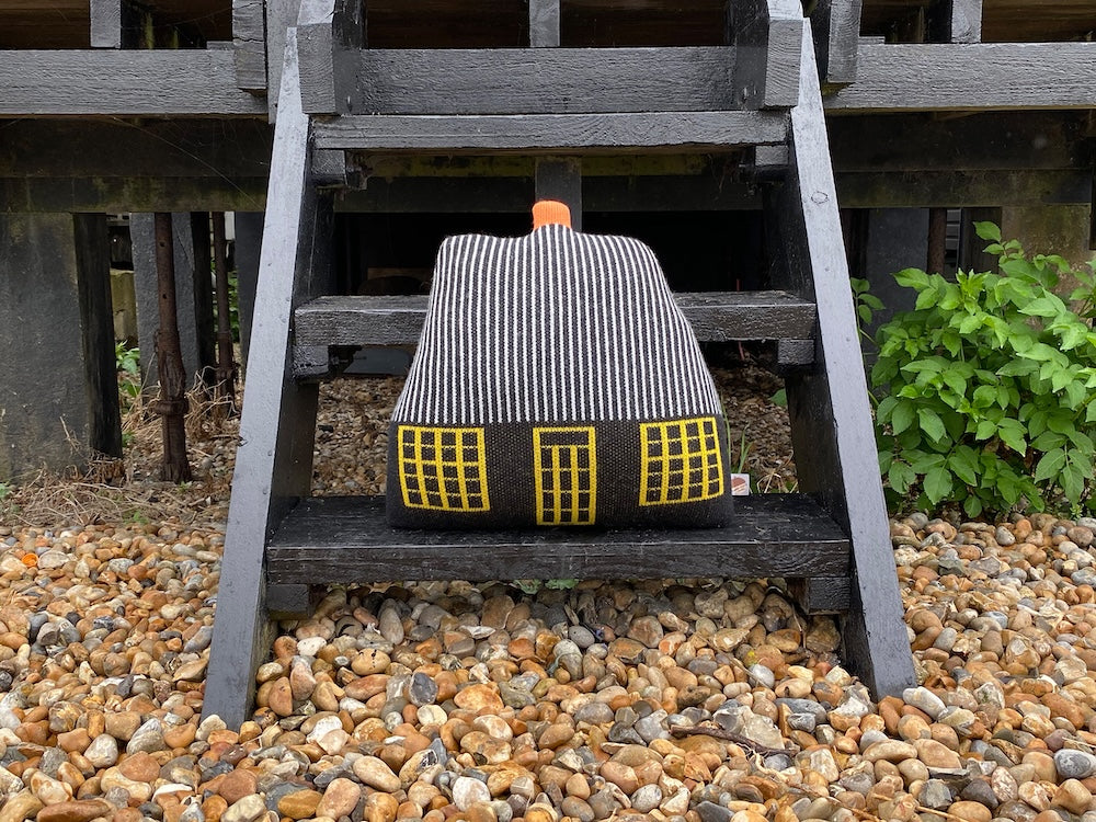 Cottage Shaped Cushion - Black – Donna Wilson