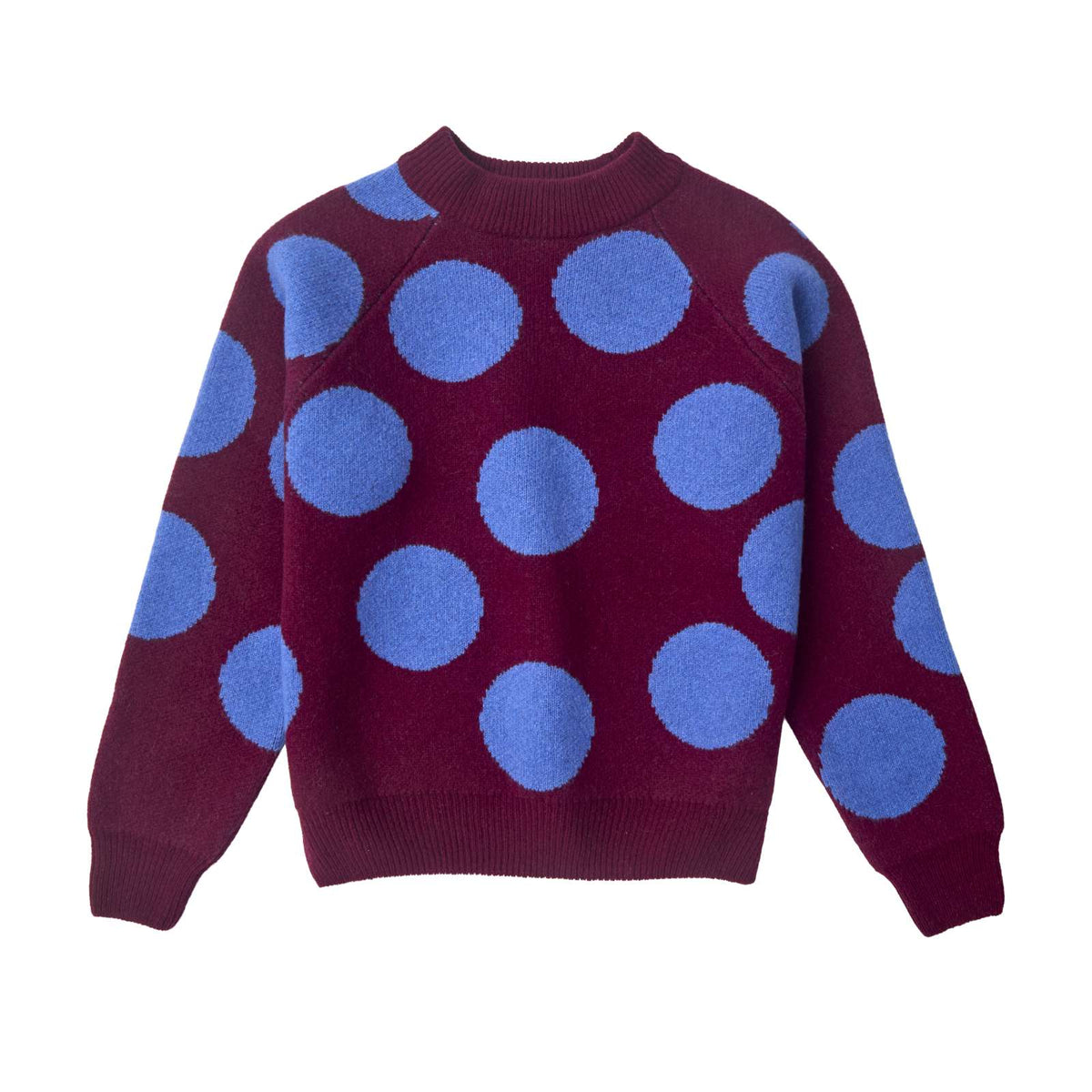 Dotsy Jumper - Burgundy