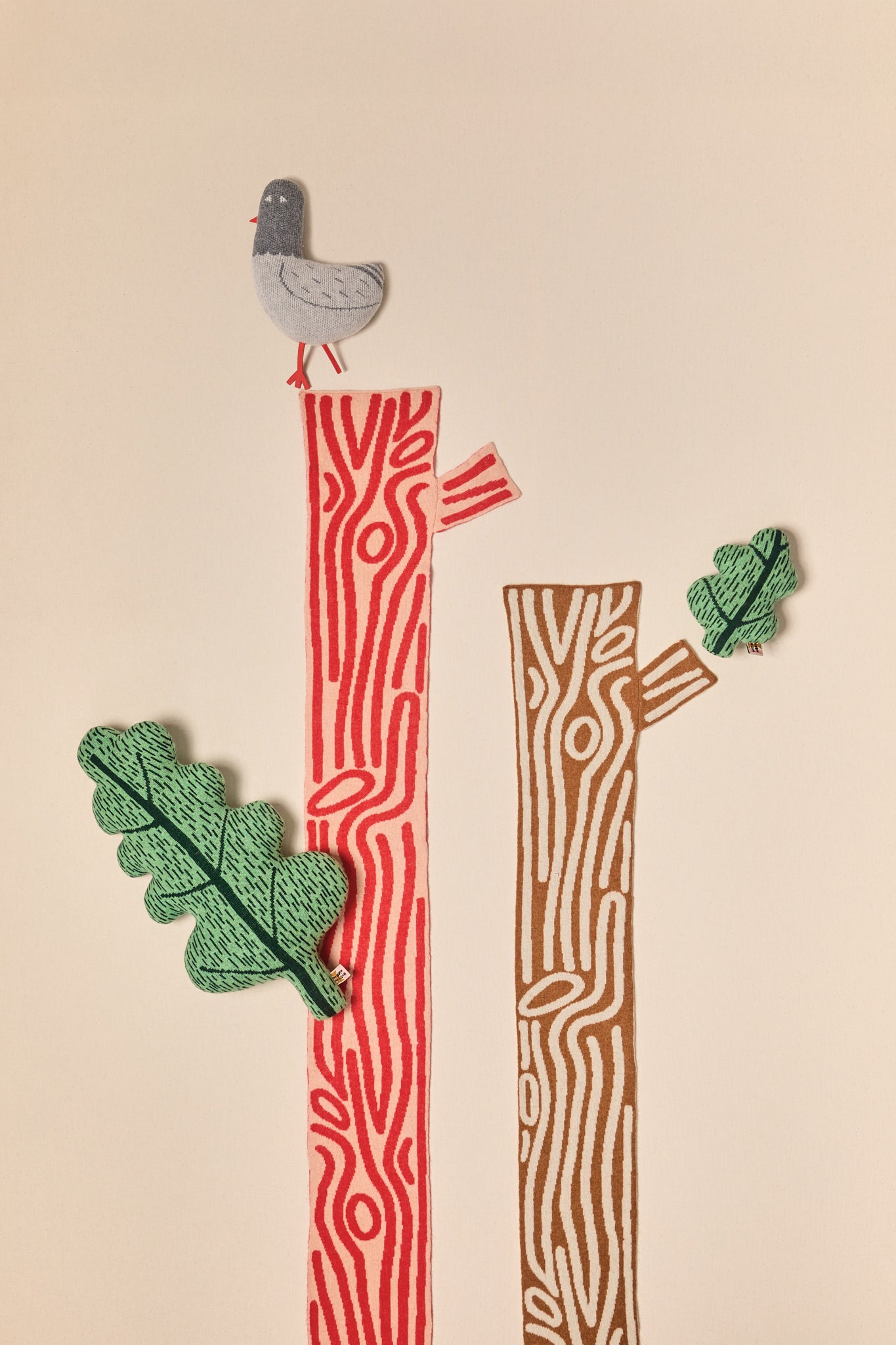 Log Shaped Scarf - Inferno