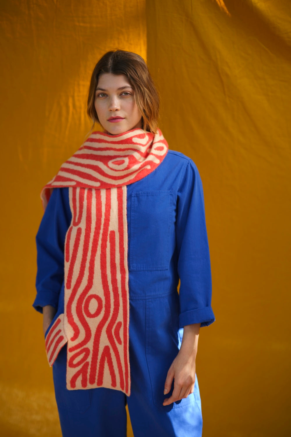 Donna Wilson Inferno Lambswool Log Shaped Scarf