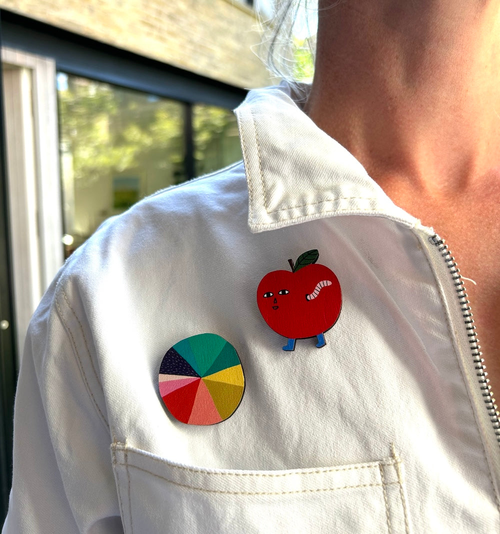 Colour Wheel Pin Badge – Donna Wilson