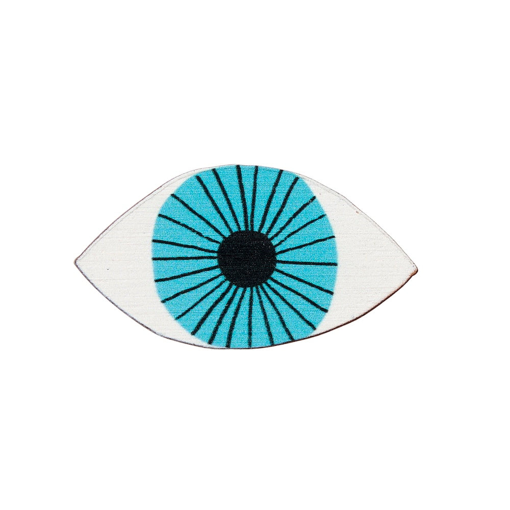 Blue Eye Pin Badge