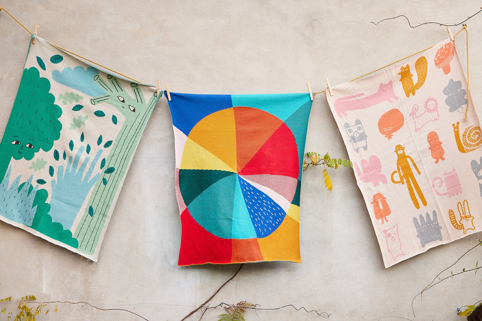 Pie Chart Cotton Mini Blanket