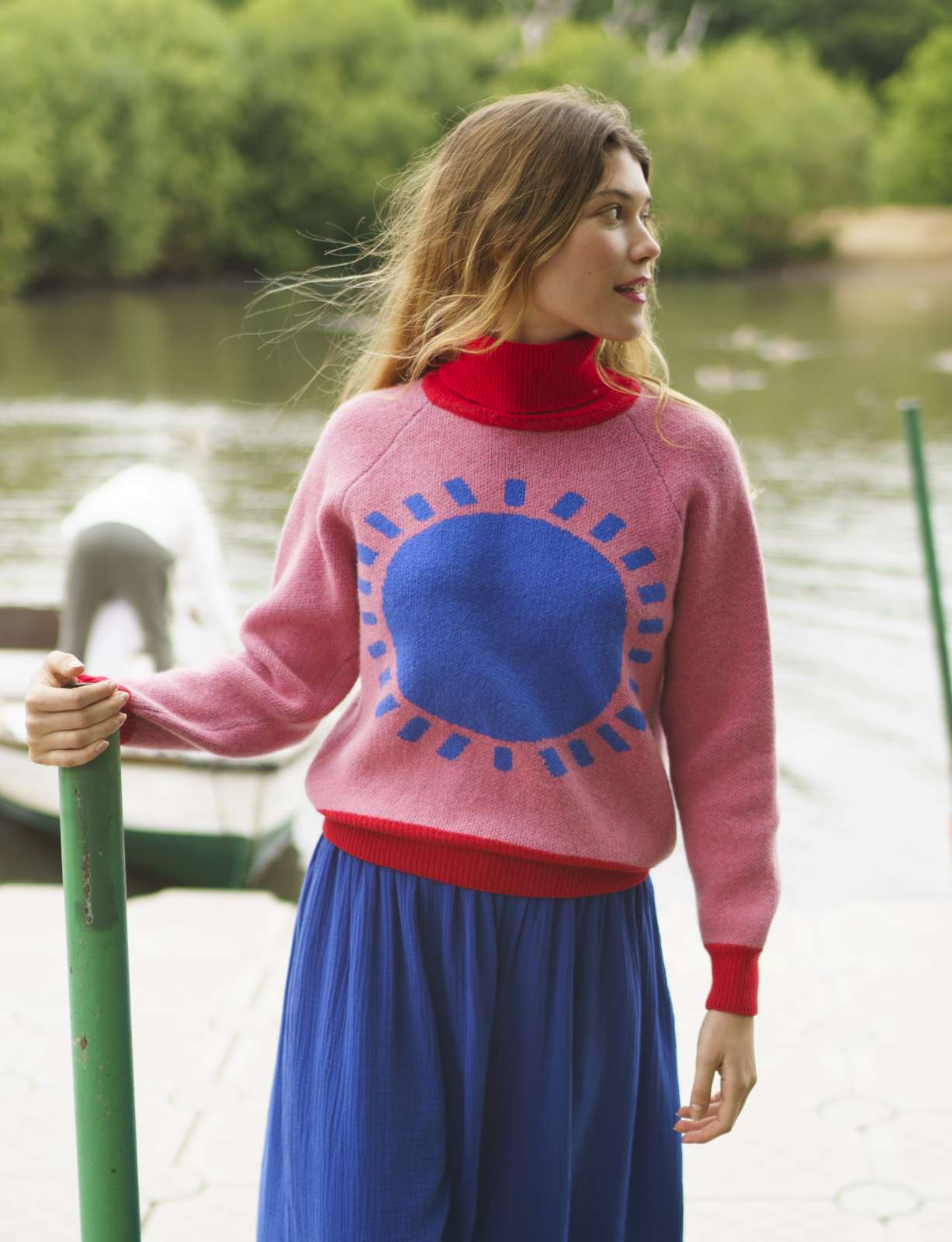 Donna Wilson Pink Lambswool Sunshine Jumper