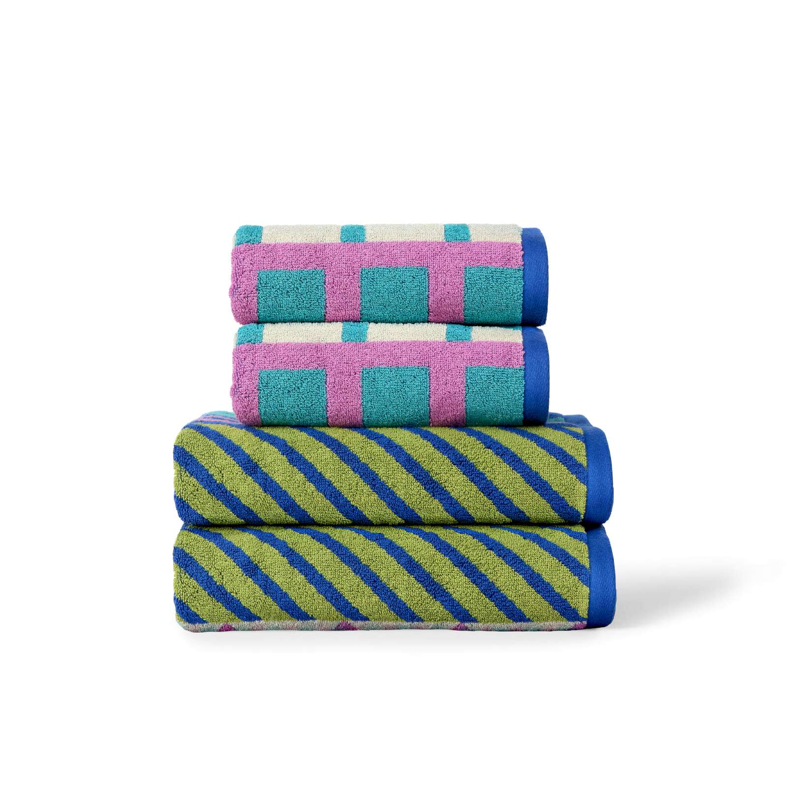 Circus Towels Hand & Bath Towel Set