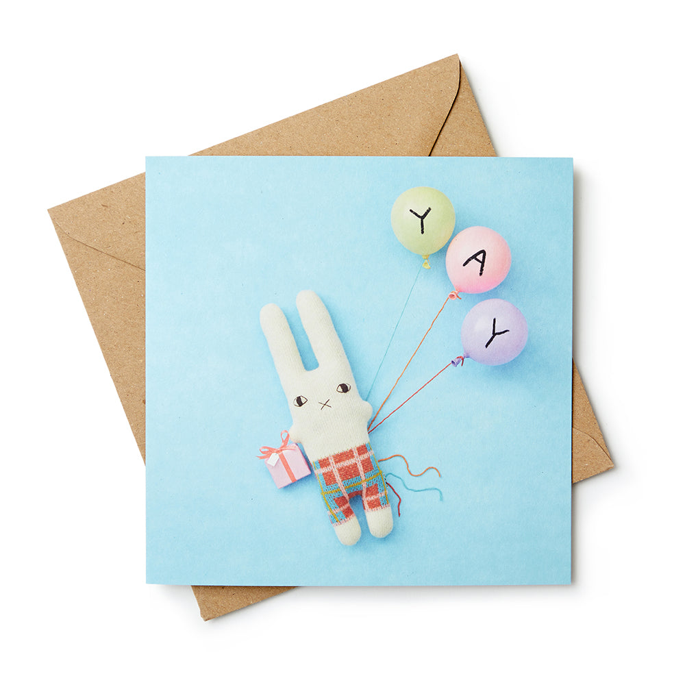 YAY Rabbie Rabbit Card – Donna Wilson